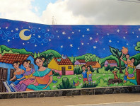 EL SALVADOR / Concepcion de Ataco Şehri Duvar Resimleri, 2017